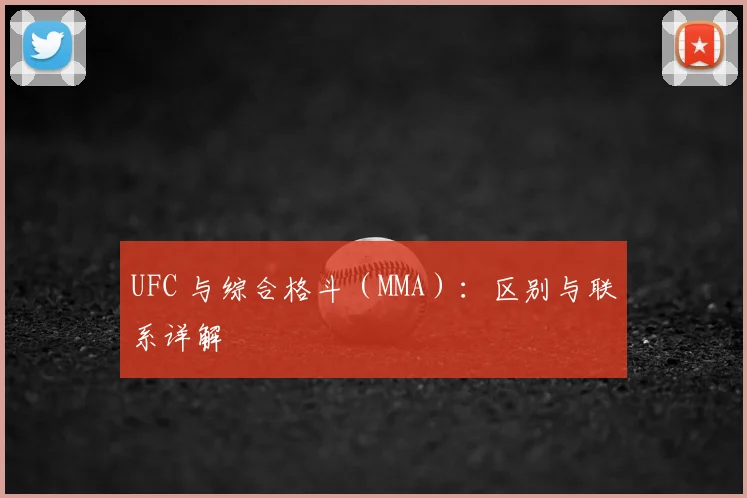 UFC 与综合格斗（MMA）：区别与联系详解